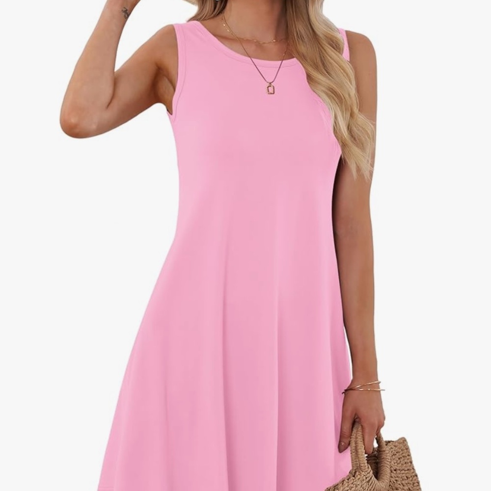 Flowy pink dress